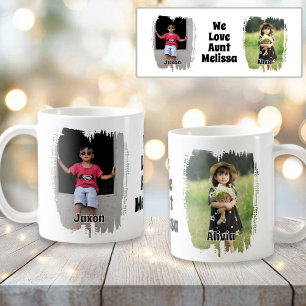 Wir Liebe unsere Tante vollständig anpassbar zwei Kaffeetasse