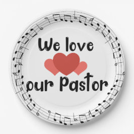 Wir Liebe unseren Pastor Pappteller