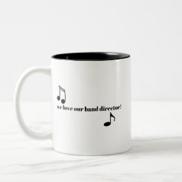 Wir Liebe unserer Banddirektorin - Tasse - Schwarz