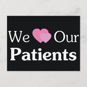 Wir Liebe unserer Patienten Postkarte