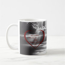 Wir Liebe wegen Tasse