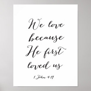 Wir Liebe, weil er uns zum ersten Mal geliebt hat  Poster