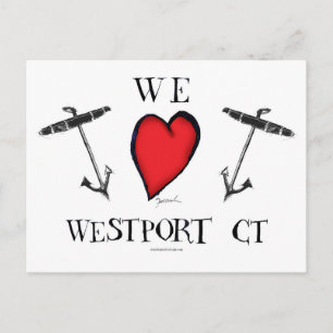 wir Liebe westlich Postkarte