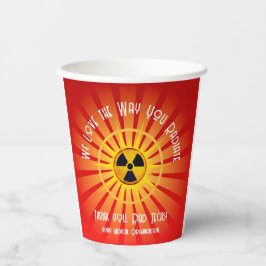 Wir Liebe, wie man strahlt Pappbecher