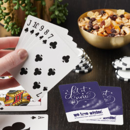 Wir Liebe Winter! Fun Snowy Night Playing Cards Spielkarten