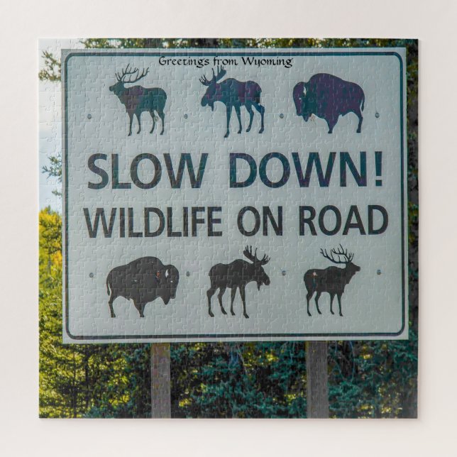 Wir Liebe Wyoming. Jigsaw Puzzle (Vertikal)