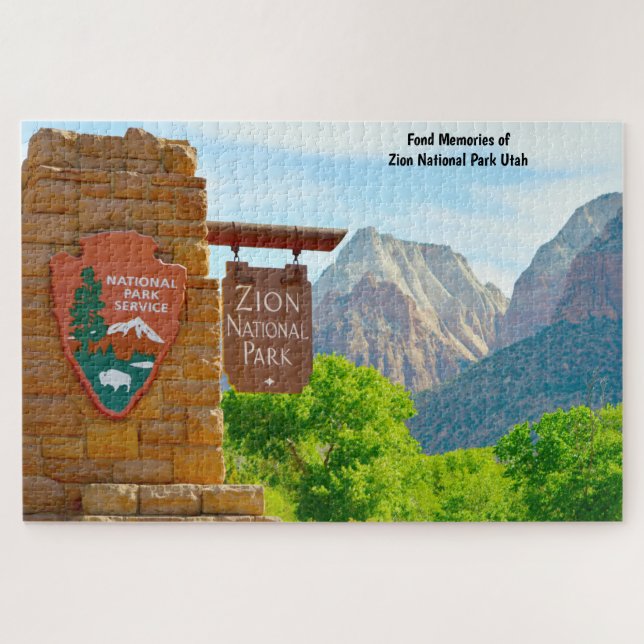 Wir Liebe Zion Nationalpark Utah Jigsaw Puzzle (Horizontal)