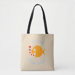 Wir Liebe Zuhause School Niedlich Homeschoolen Tasche