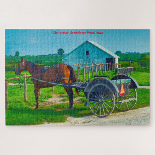 Wir lieben Amish Carraiges in Iowa. Puzzle