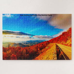 Wir lieben Blue Ridge Mountains Virginia. Jigsaw P