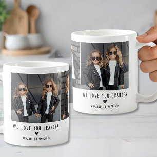 Wir lieben Dich 3-Foto-Collage Kaffeetasse