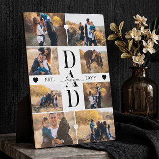 Wir lieben dich, Dad Established Father Fotocollag Fotoplatte