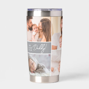 Wir lieben dich, Daddy - Individuelle Mehrfach-Fot Thermobecher