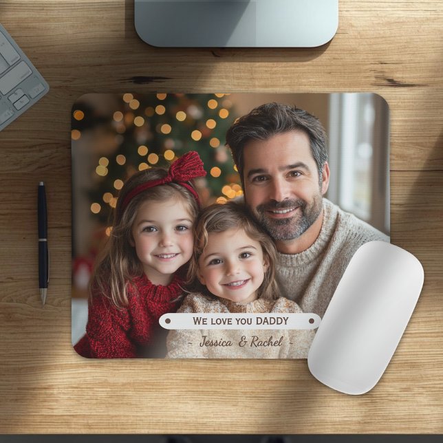 Wir lieben dich Daddy Vatertag Mousepad (Von Creator hochgeladen)
