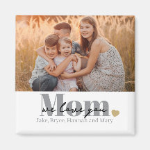 Wir lieben dich Mama Foto-Geschenk