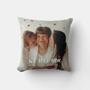 Wir lieben dich, Mama – Personalisiertes Geschenkf Kissen