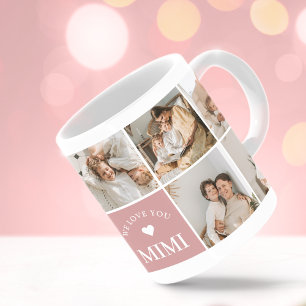 Wir lieben dich Mimi personalisierter Fotobecher Kaffeetasse