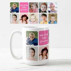 Wir lieben dich Oma 9 Enkelkinder Benutzerfoto Kaffeetasse
