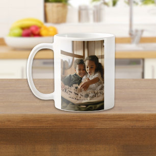 Wir lieben dich Papa Simple Script Foto Kaffeetasse