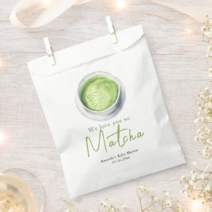 Wir lieben dich so Matcha Baby Shower Geschenktütchen