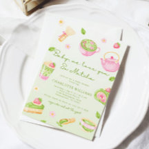 Wir lieben dich so sehr Matcha Baby Girl Shower