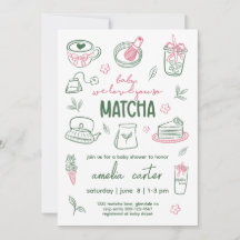Wir lieben euch so sehr Matcha Baby Shower Grüner