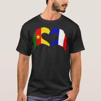 Wir lieben Kamerun Frankreich multinationaler Patr T-Shirt