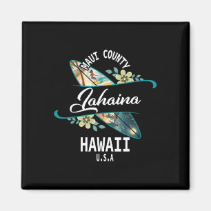 Wir lieben Lahaina Hawaii Maui Surfen Magnet