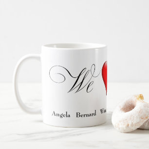 Wir lieben Mutti mit Namen Kaffeetasse