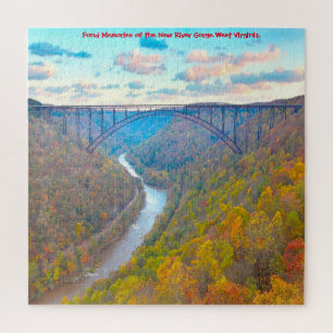 Wir lieben New River Gorge West Virginia. Jigsaw P