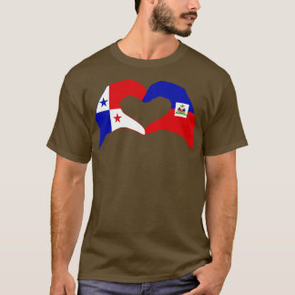 Wir lieben Panama Haiti Multinationaler Patriot Fl T-Shirt