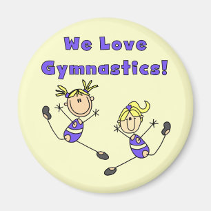Wir lieben Turnen T-Shirts und Geschenke Magnet