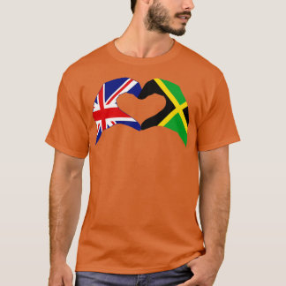 Wir lieben UK Jamaika Multinational Patriot Flagge T-Shirt
