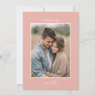 Wir lieben uns Minimal Foto Valentinstag Feiertagskarte
