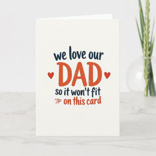 Wir lieben unseren Papa Grafikkarte Karte