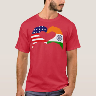 Wir lieben USA India Patriot Flaggen-Serie T-Shirt