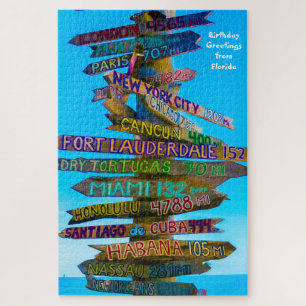 Wir lieben Wegweiser in Florida Puzzle