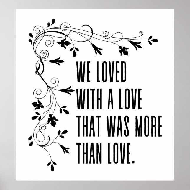 Wir liebten es mit einer Liebe, die mehr als Liebe Poster (Vorne)