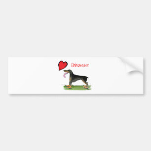 wir luv Dobermann von Tony Fernandes Autoaufkleber