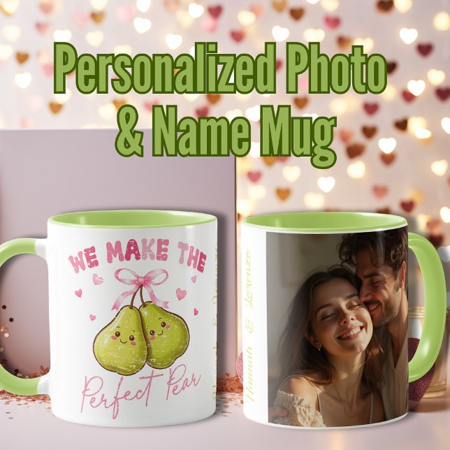 Wir machen die perfekte Birne Romantik & Funny Tasse (We make the perfect pear Romantic & Funny Mug)