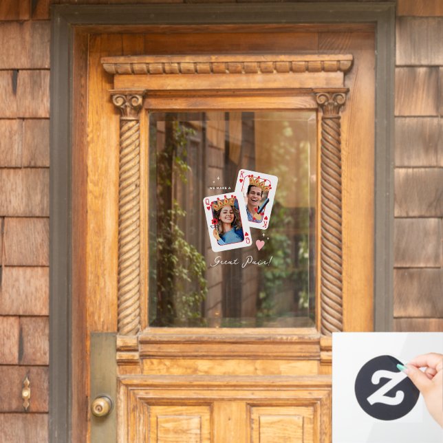 Wir machen ein großartiges Foto Valentinstag Fensteraufkleber (Haustür)