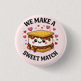Wir machen ein süßes Match — Süße und ästhetische Button