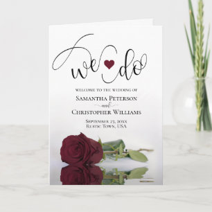 Wir machen eine elegante Burgundy-Rose Programm