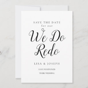 Wir machen eine erneute Änderung des Datums Speich Save The Date