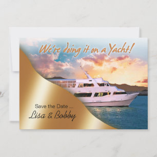 Wir machen es auf einer Yacht Save the Date II