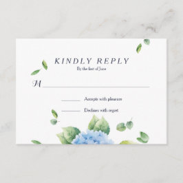 Wir machen Eucalyptus Hydrangea Garden RSVP Card Karte