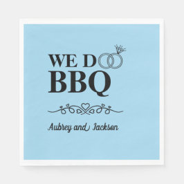 Wir machen GRILLEN Verlobung Serviette