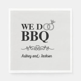 Wir machen GRILLEN Verlobung Serviette