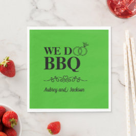 Wir machen GRILLEN Verlobung Serviette