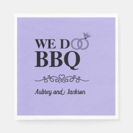 Wir machen GRILLEN Verlobung Serviette